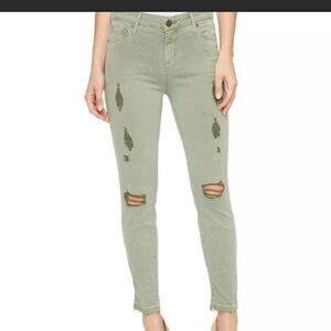 Parker Smith Cactus Green Ava Crop Skinny Stretch